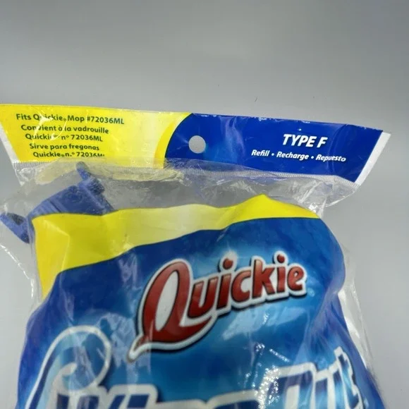 Quickie Wipeout Microfiber Twist Mop Refill‎ Type F Fits Quickie Mop #72036ML - Picture 2 of 6